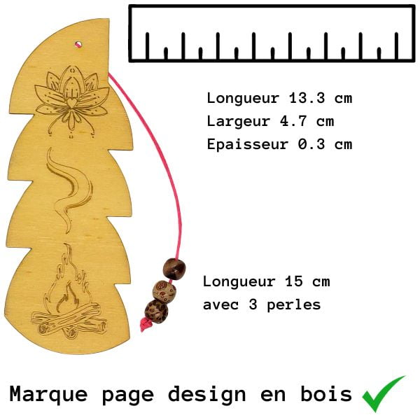 Marque Page Feu de Bois Envoutant – Image 3